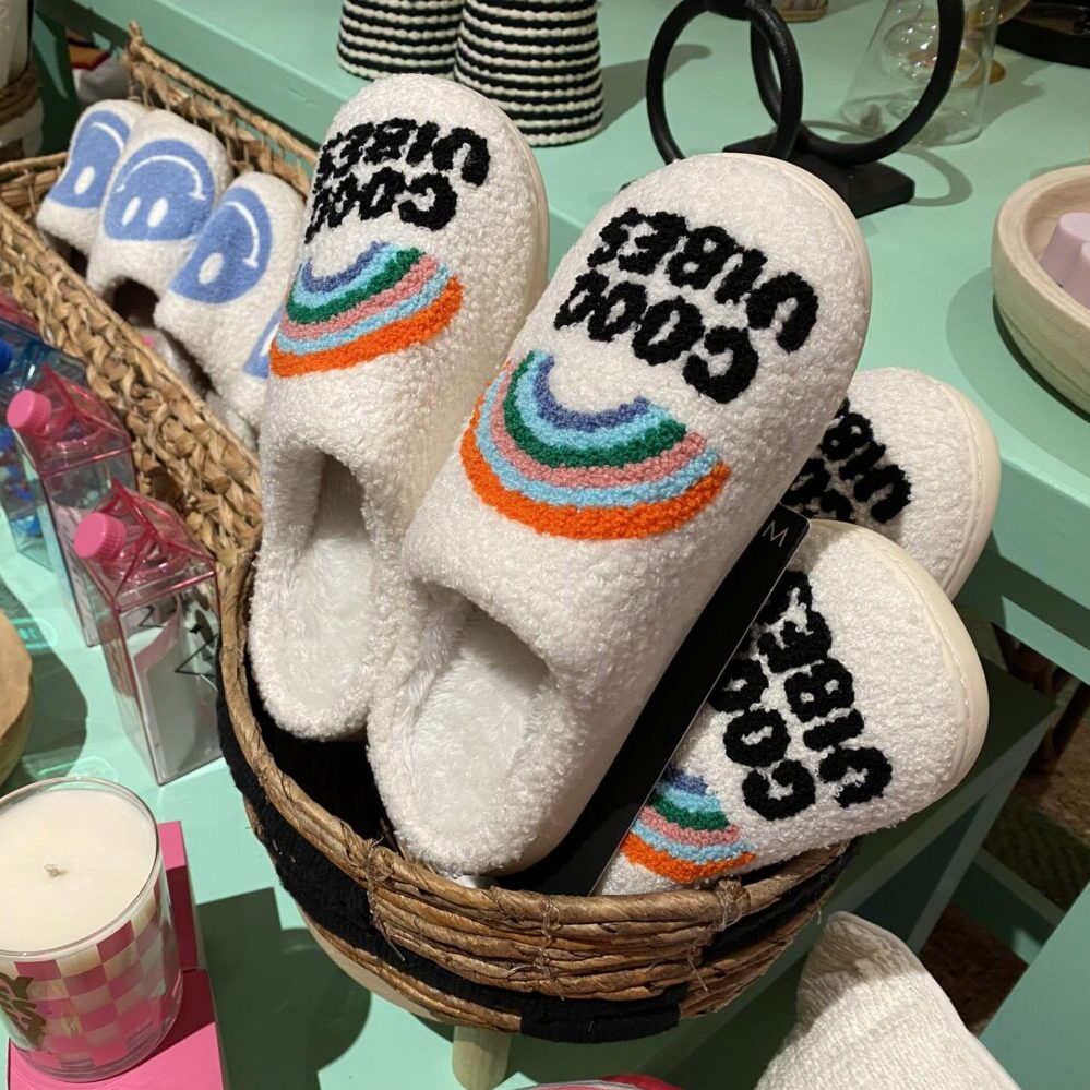 good vibes slippers