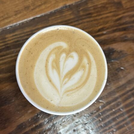 Cup of coffee with design