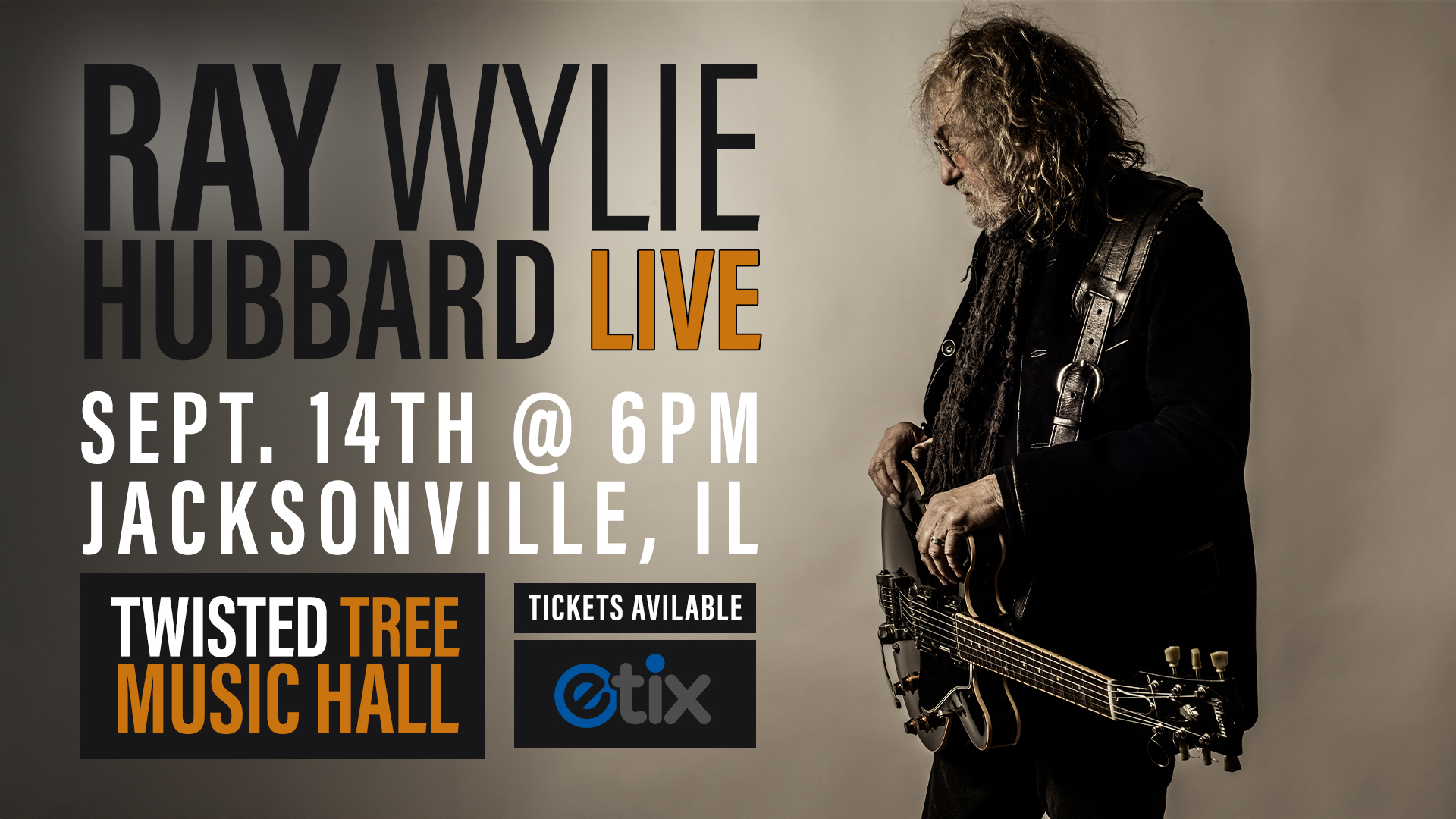 Ray Wylie Hubbard Live at Twisted Tree - Jacksonville, IL